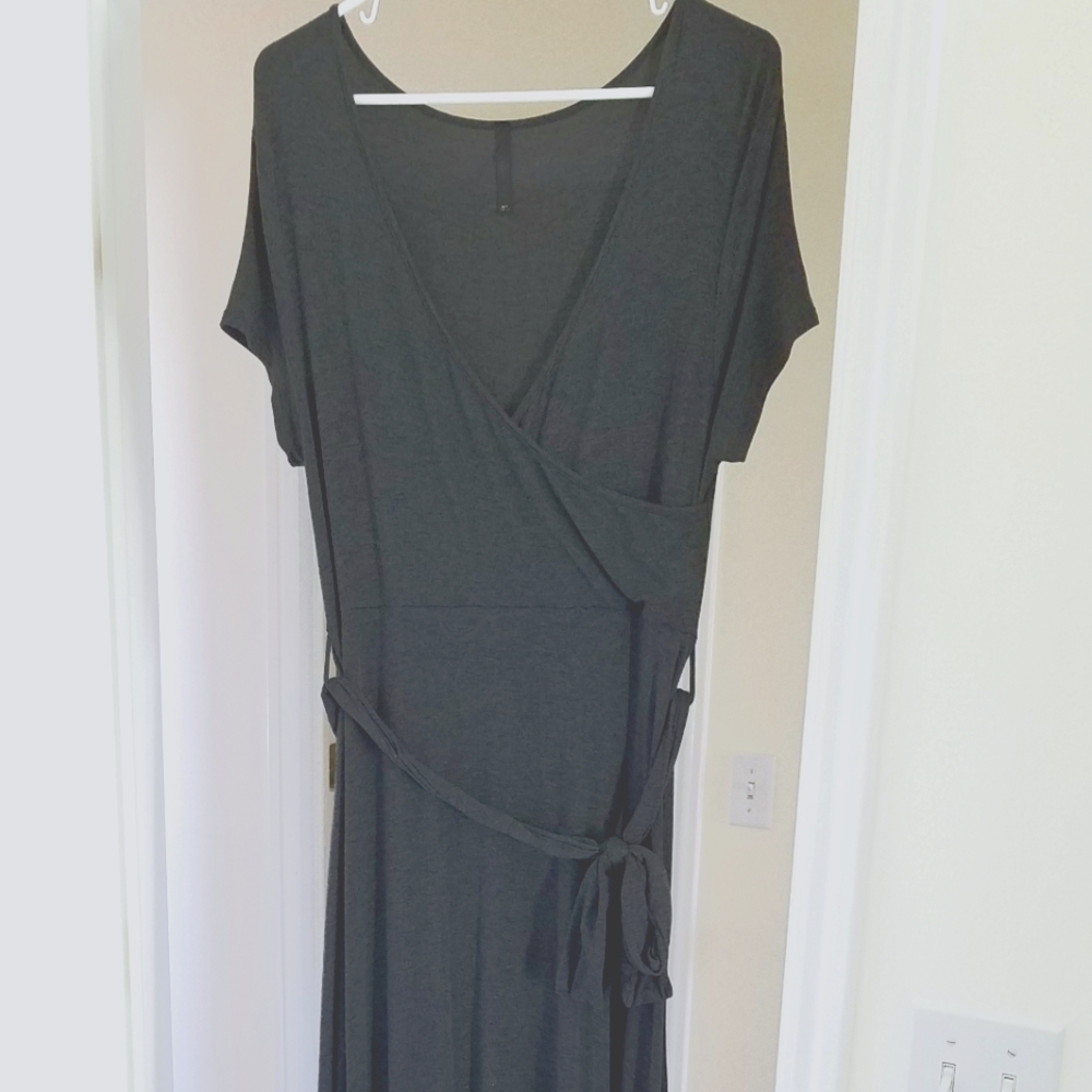 NWOT Gray Maxi Dress